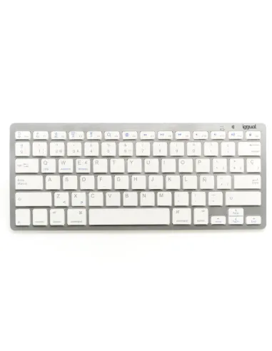 iggual Teclado Bluetooth Slim TKL-BT plata 2 canal