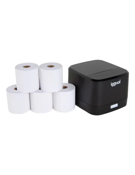 iggual Kit impresora térmica TP EASY 58 + 5 rollos