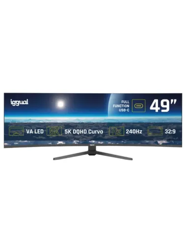 iggual Monitor 49" 5K DQHD 1ms 240Hz MM AA Curvo