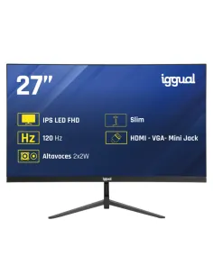 iggual Monitor 27" IPS 1ms FHD 120Hz VGA HDMI +Altavoces 2
