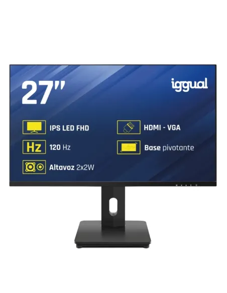iggual Monitor 27" VGA HDMI 120Hz pivotante AA MM
