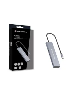 Conceptronic HUBBIES14G hub de interfaz USB 3.2 Gen 2 (3.1 Gen 2) Type-C 10000 Mbit s Gris 2