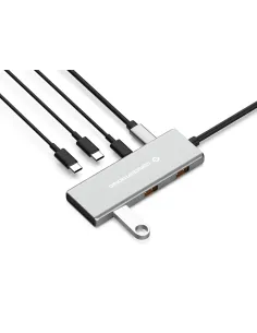 Conceptronic HUBBIES17G hub de interfaz USB 3.2 Gen 2 (3.1 Gen 2) Type-C 10000 Mbit s Gris 2