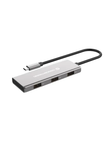 Conceptronic HUBBIES17G hub de interfaz USB 3.2 Gen 2 (3.1 Gen 2) Type-C 10000 Mbit s Gris