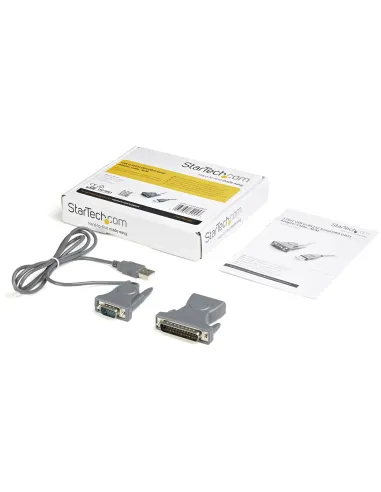 StarTech.com Cable Adaptador de 0,9m USB a Serie Serial DB9 DB25 RS232