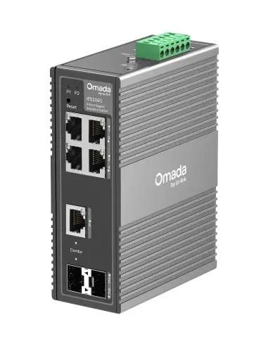 TP-Link Omada IES206G switch Gestionado Gigabit Ethernet (10 100 1000) Negro
