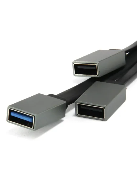 Conceptronic HUBBIES01G hub de interfaz USB 3.2 Gen 2 (3.1 Gen 2) Type-C 5000 Mbit s Gris