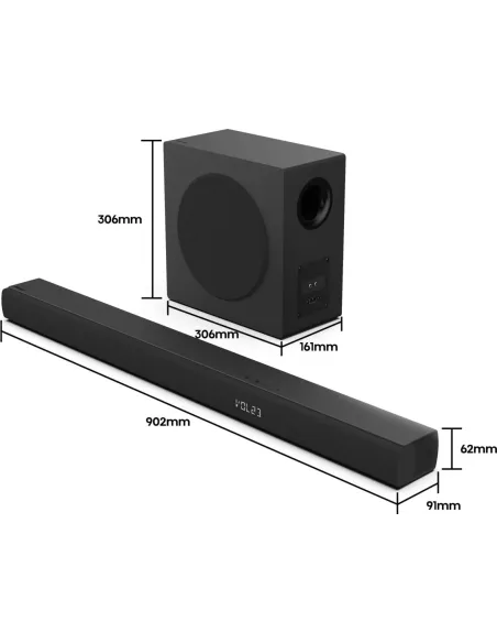 Hisense HS3100 Negro 3.1 canales 480 W