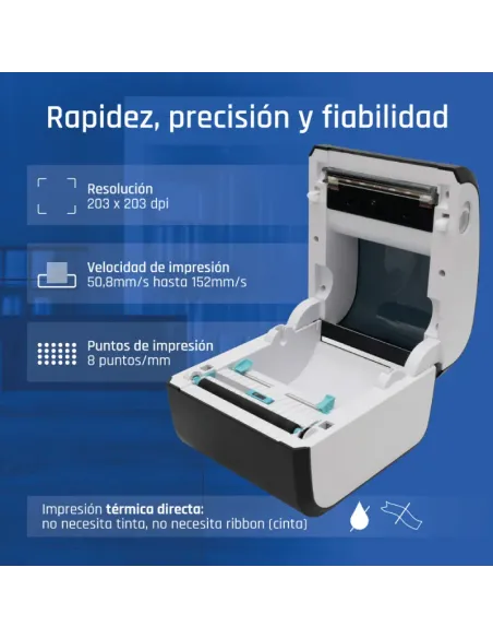 iggual Impresora etiquetas envíos USB+Bluetooth