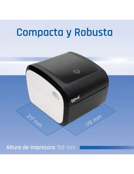 iggual Impresora etiquetas envíos USB+Bluetooth