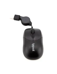 iggual Ratón retráctil COM-BASIC-800DPI negro