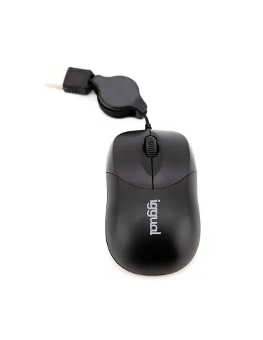 iggual Ratón retráctil COM-BASIC-800DPI negro