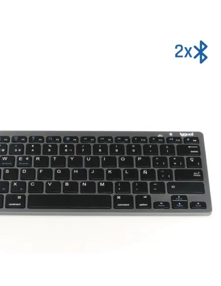 iggual Teclado Bluetooth Slim TKL-BT negro 2 canal