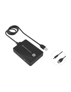 Conceptronic HUBBIES10B base para portátil y replicador de puertos USB 3.2 Gen 1 (3.1 Gen 1) Type-A Negro