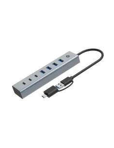 Conceptronic HUBBIES20GP hub de interfaz USB 3.2 Gen 1 (3.1 Gen 1) Type-C 5000 Mbit s Gris 2