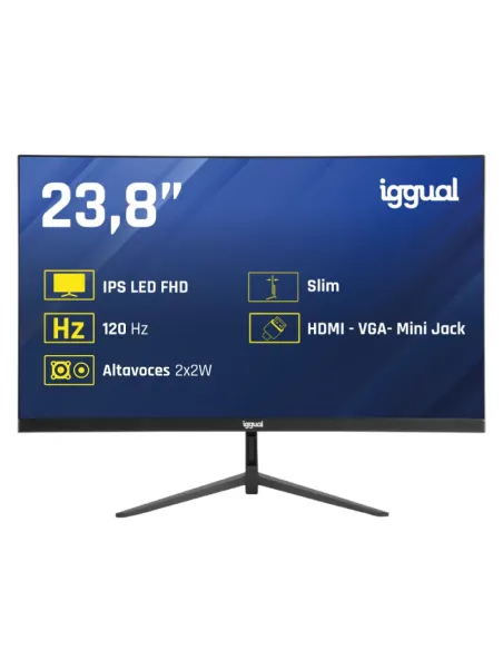iggual Monitor 24" IPS 1ms FHD 120Hz VGA HDMI +Altavoces