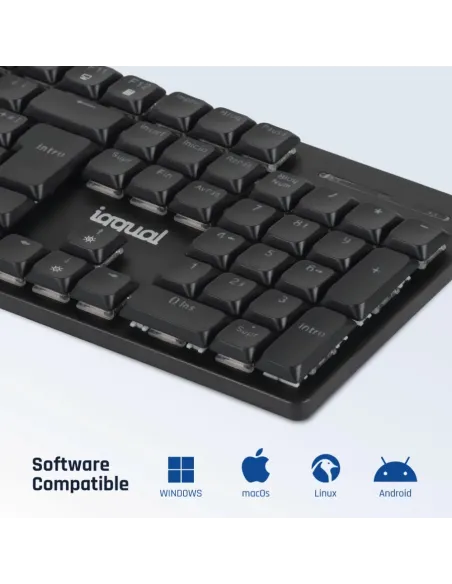 iggual Teclado USB mecánico CK-MECHA-105T negro