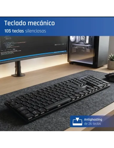 iggual Teclado USB mecánico CK-MECHA-105T negro