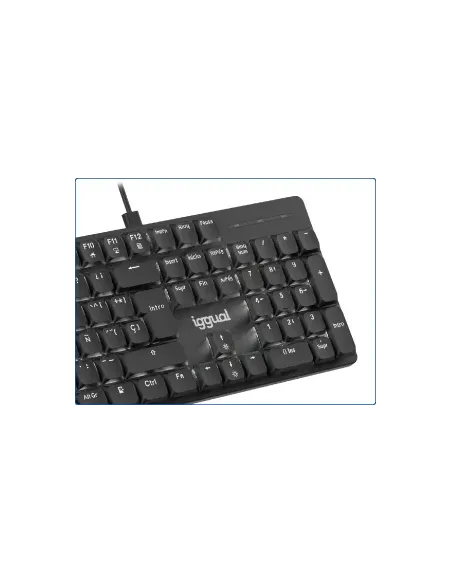 iggual Teclado USB mecánico CK-MECHA-105T negro