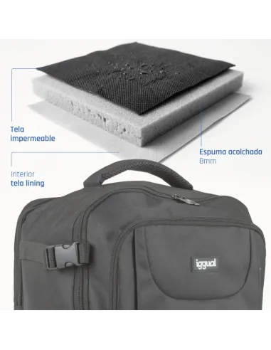 iggual Mochila portátil 15.6"-17" Voyage Pro Tech