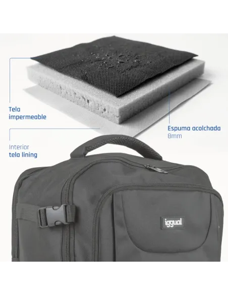 iggual Mochila portátil 15.6"-17" Voyage Pro Tech