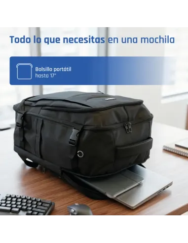 iggual Mochila portátil 15.6"-17" Voyage Pro Tech