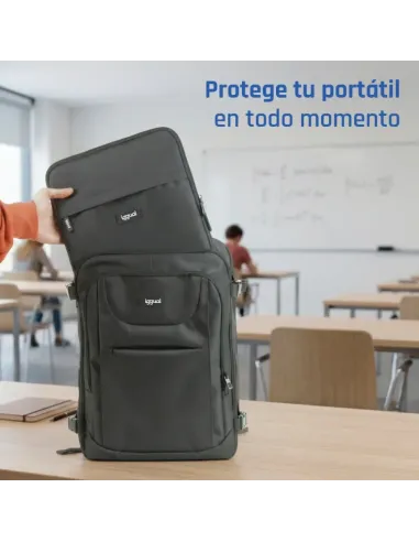 iggual Mochila portátil 15.6"-17" Voyage Pro Tech