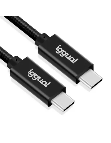 iggual Cable USB-C 3.2 Gen2x2 100W 5A 4K 1m nylon