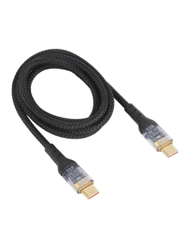iggual Cable tipo C a tipo C 3A 1 metro trenzado LED