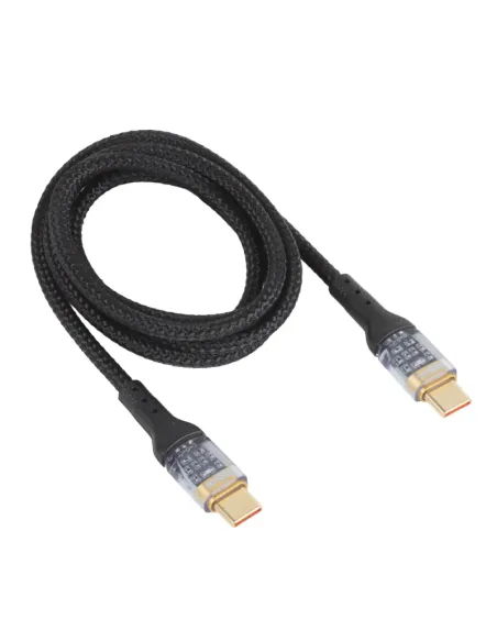 iggual Cable tipo C a tipo C 3A 1 metro trenzado LED