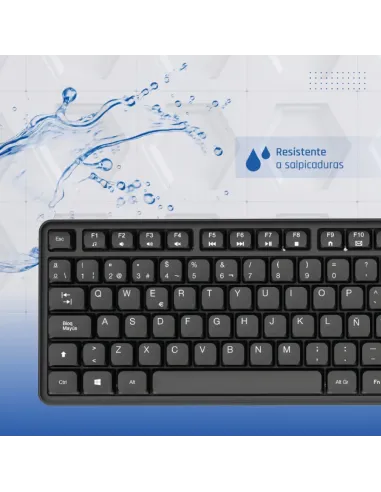 iggual Teclado USB estándar CK-SILENT-105T negro