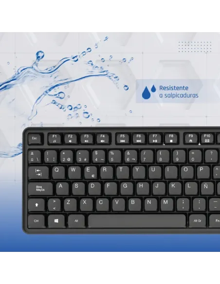 iggual Teclado USB estándar CK-SILENT-105T negro