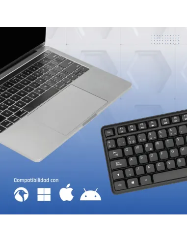 iggual Teclado USB estándar CK-SILENT-105T negro