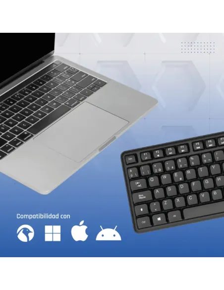 iggual Teclado USB estándar CK-SILENT-105T negro