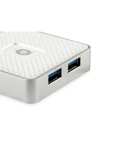 Conceptronic HUBBIES03W hub de interfaz USB 3.2 Gen 1 (3.1 Gen 1) Micro-B 5000 Mbit s Blanco