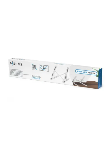 AISENS Soporte de Sobremesa Ajustable para Portatil   Tablet, Plata
