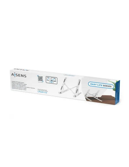 AISENS Soporte de Sobremesa Ajustable para Portatil   Tablet, Plata