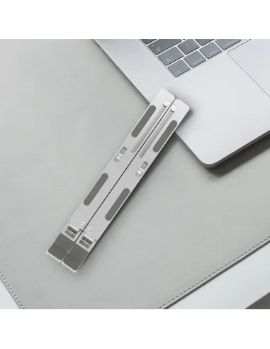 AISENS Soporte de Sobremesa Ajustable para Portatil   Tablet, Plata
