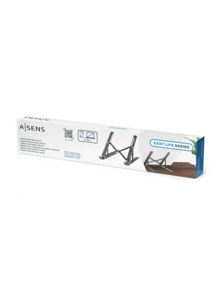 AISENS Soporte de Sobremesa Ajustable para Portatil   Tablet, Gris