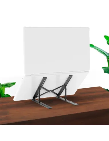 AISENS Soporte de Sobremesa Ajustable para Portatil   Tablet, Gris