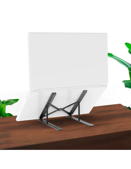 AISENS Soporte de Sobremesa Ajustable para Portatil   Tablet, Gris
