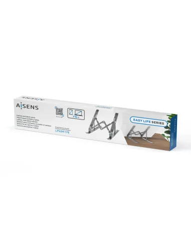 AISENS Soporte de Sobremesa Ajustable para Portatil   Tablet, Gris