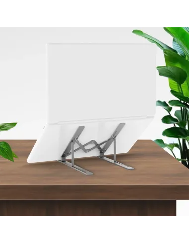 AISENS Soporte de Sobremesa Ajustable para Portatil   Tablet, Gris