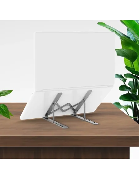 AISENS Soporte de Sobremesa Ajustable para Portatil   Tablet, Gris