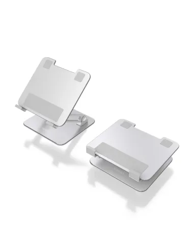 AISENS Soporte de Sobremesa 7-13 Ajustable Para Portatil   Tablet, Plata