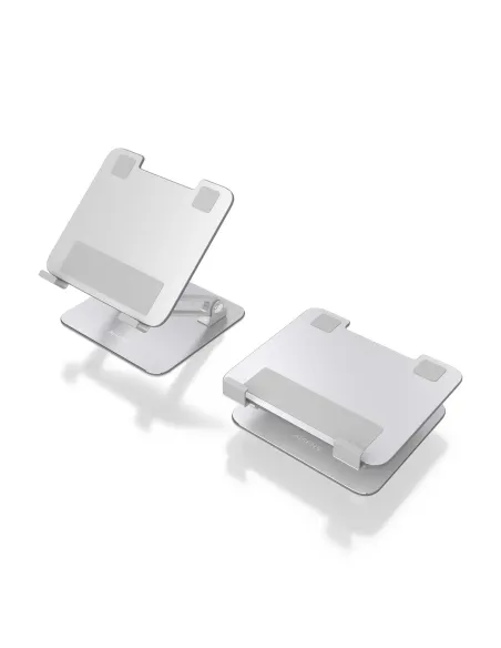 AISENS Soporte de Sobremesa 7-13 Ajustable Para Portatil   Tablet, Plata