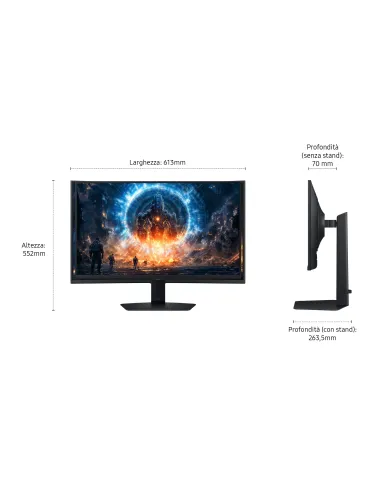 Samsung G60F pantalla para PC 68,6 cm (27") 2560 x 1440 Pixeles Quad HD LCD Negro