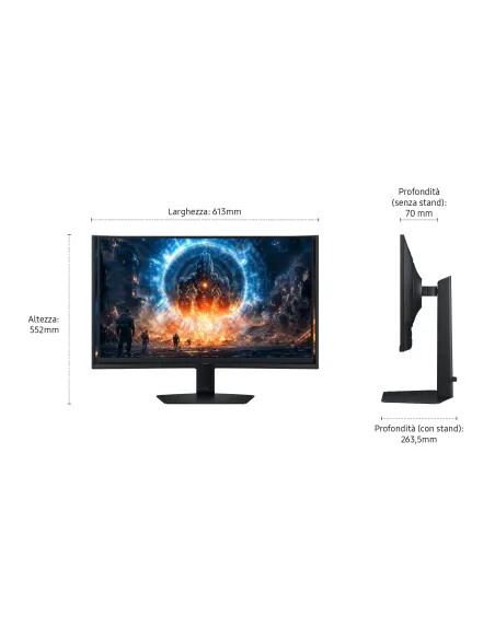 Samsung G60F pantalla para PC 68,6 cm (27") 2560 x 1440 Pixeles Quad HD LCD Negro