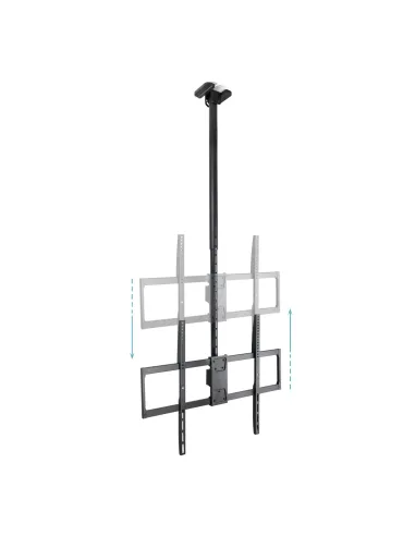 TooQ Soporte de Techo Extensible para Pantallas 50"-100", Negro