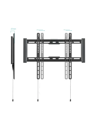 TooQ Soporte Fijo de pared para pantallas 32"- 70", Negro
